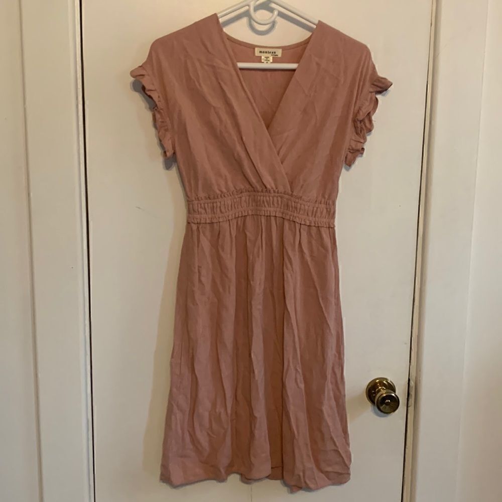 EUC dusty rose colored Monteau dress! Size S